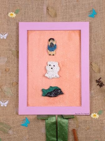 Quadro Infantil de Papel Machê