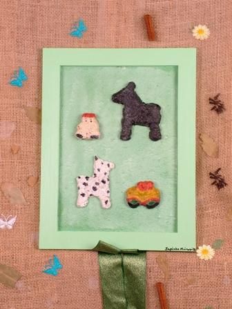 Quadro Infantil de Papel Machê